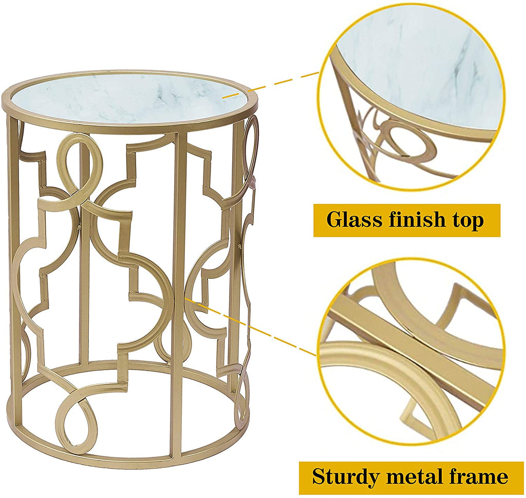 Compact Round Nesting Side Tables – Set of 2