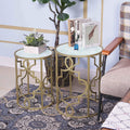 Compact Round Nesting Side Tables – Set of 2